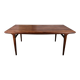 Table à manger en teck avec extension par Johannes Andersen, pour Uldum Møbelfabrik, Danemark, 1960.