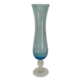 Soliflore in blown and engraved glass