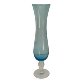 Soliflore in blown and engraved glass