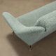 Canapé vintage des années 1950-60 avec revêtement en tissu d’origine, Italie