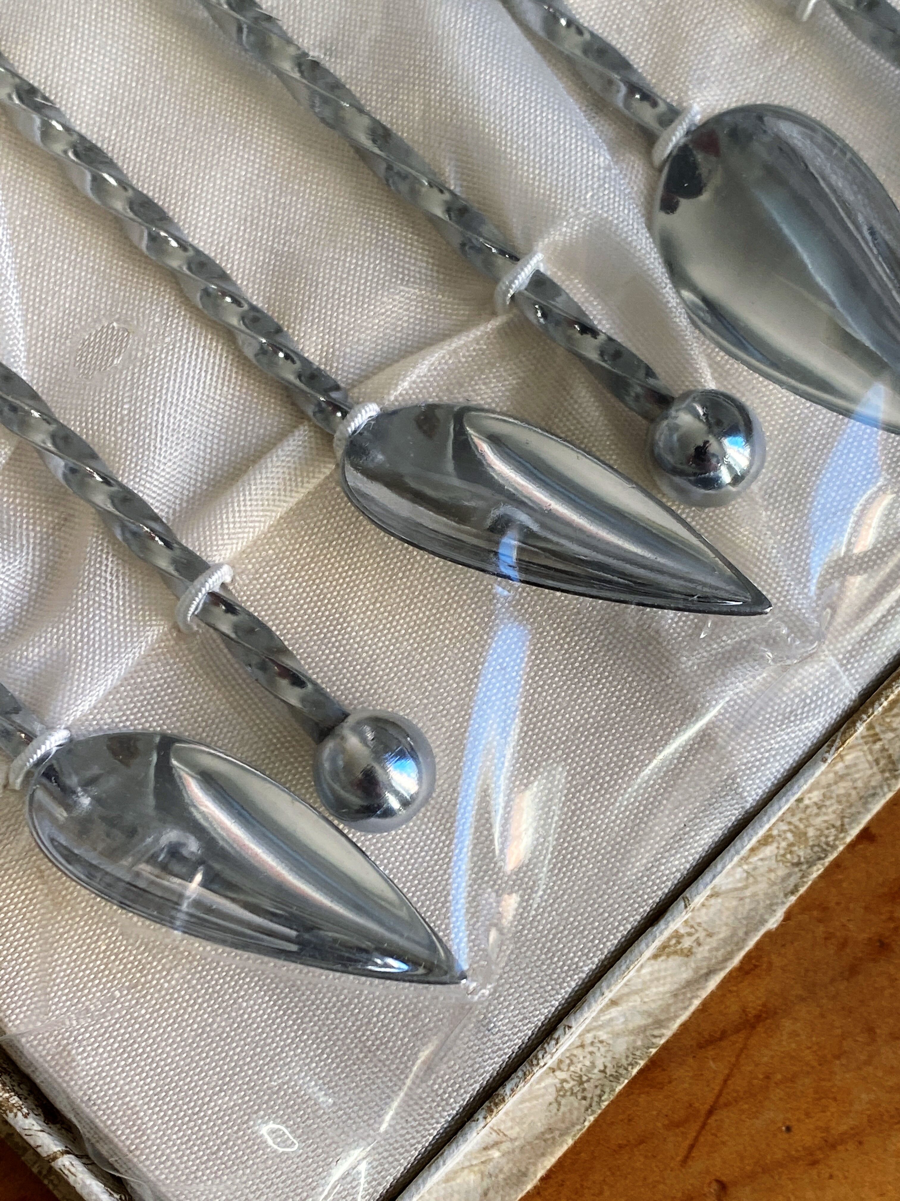 Set of 6 cocktail spoons