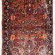 Handmade antique Persian Sarouk rug 3.4' x 5.3' (103cm x 161cm) 1920s - 1B697