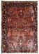 Handmade antique Persian Sarouk rug 3.4' x 5.3' (103cm x 161cm) 1920s - 1B697