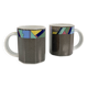 Paire de tasses Scenario Metropol de Barbara Brenner pour Rosenthal, 1990