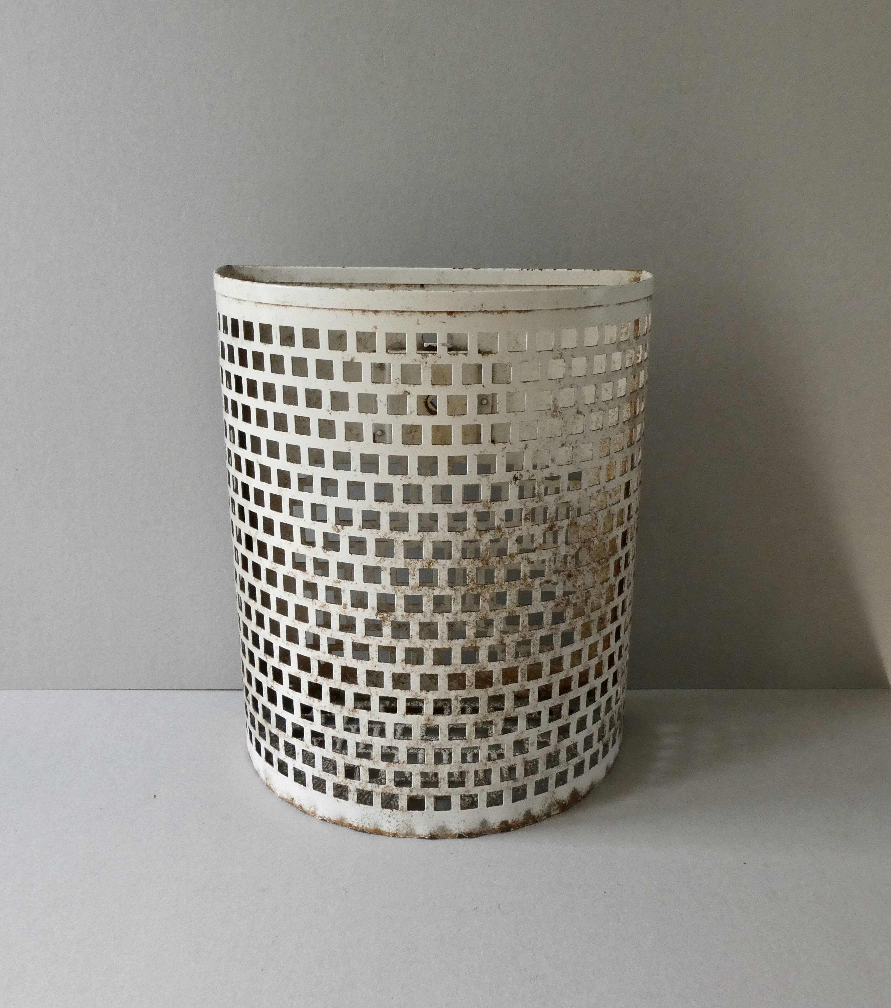 50s metal waste paper basket