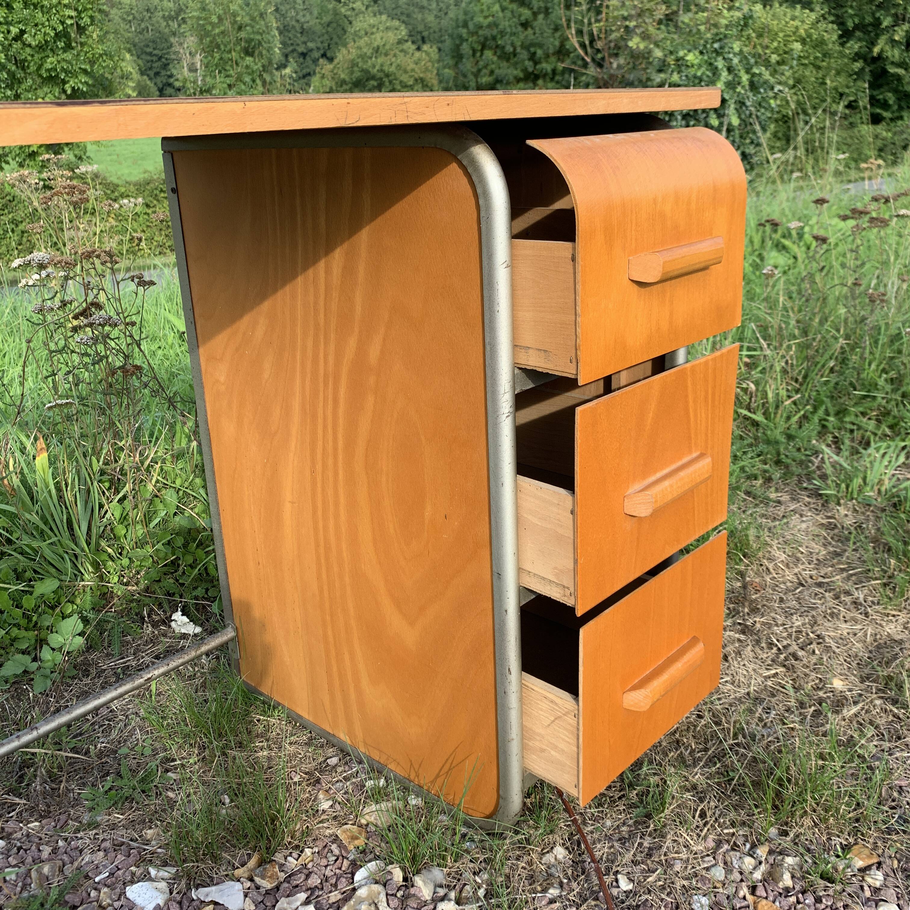 Child desk with drawer box 1950