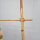 Rare Midcentury Floor Bambnoo and String Lamp, 1960s
