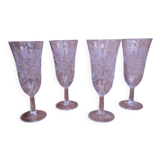 4 Enghien champagne coupes from the 1960s