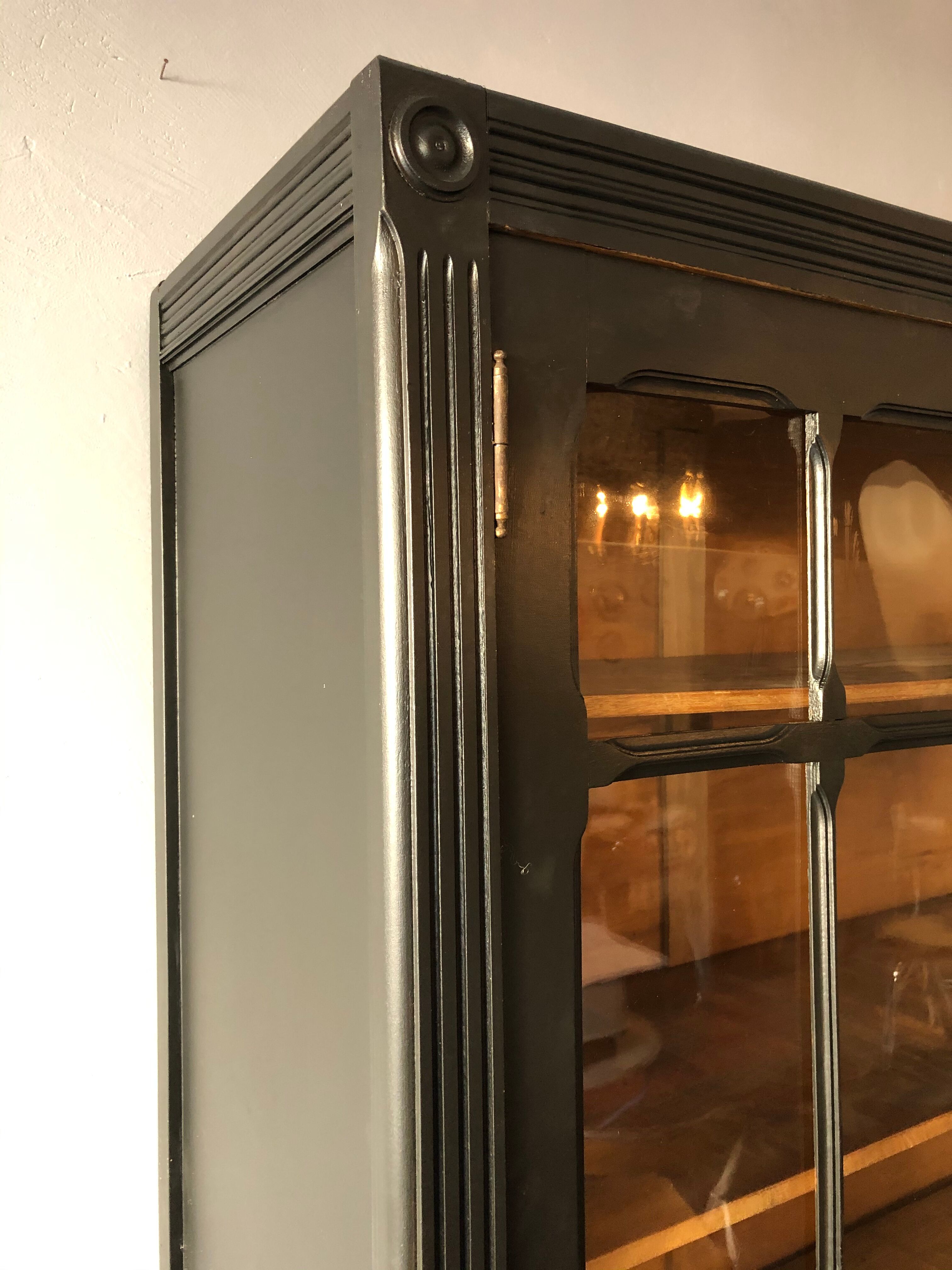 Old glass-enclosed Parisian wardrobe