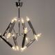 Geometrical chrome chandelier by Boulanger