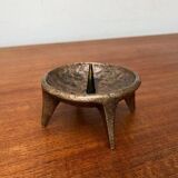 Brutalist Mid-Century Candle Holder in Bronze, 1960s