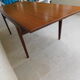 Table en teck scandinave avec rallonges