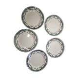 Lot de 5 assiettes Moulin des loups Service Provence