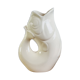 Zoomorphic pitcher fish Ceramic beige FDC Charolles
