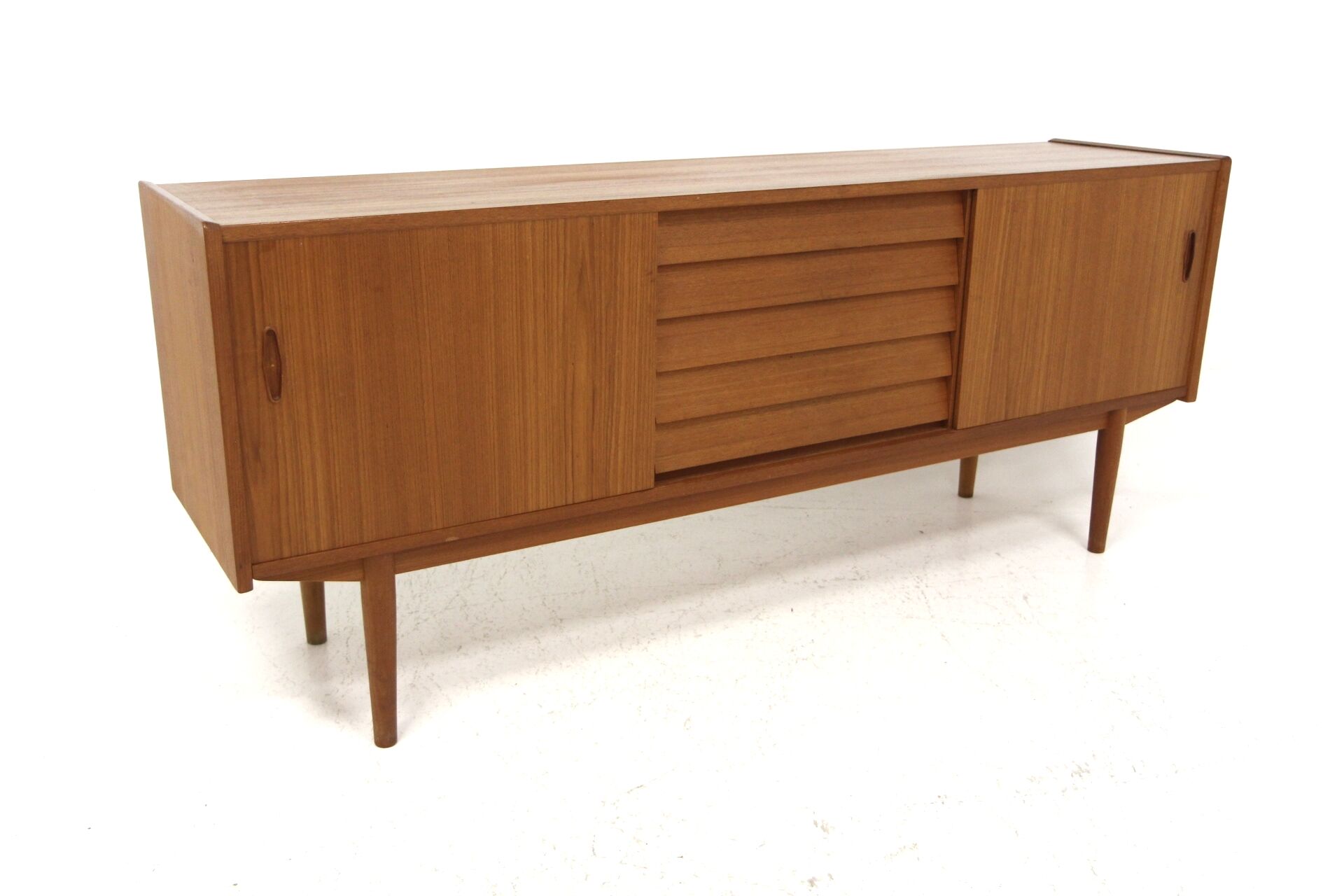 Scandinavian teak sideboard "Trio", Nils Jonsson, Troeds, Sweden, 1960