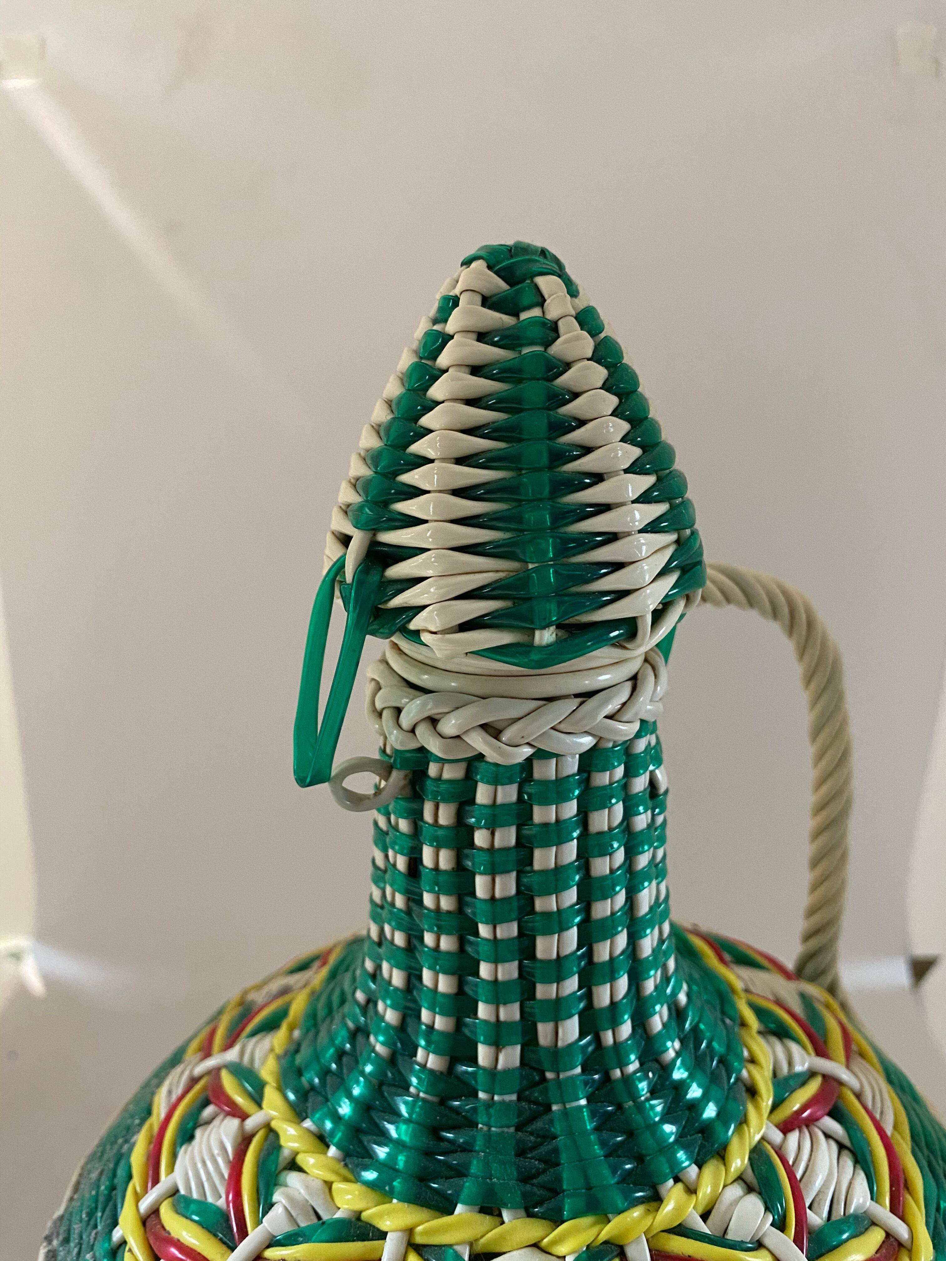 Vintage scoubidou bottle