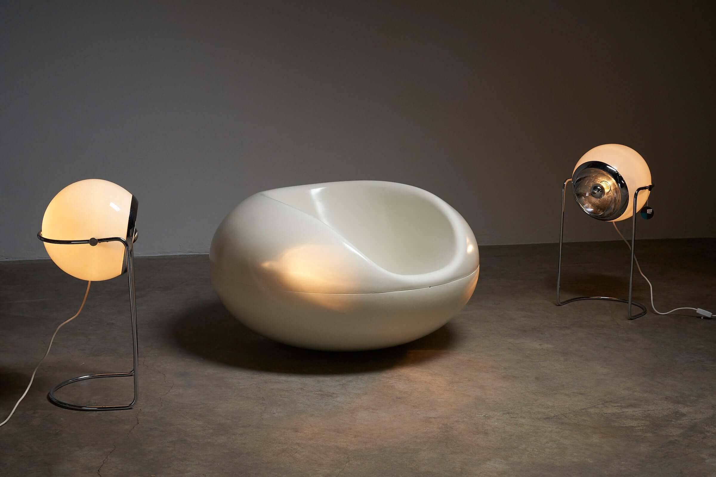 Space age floor lamp by Cosack