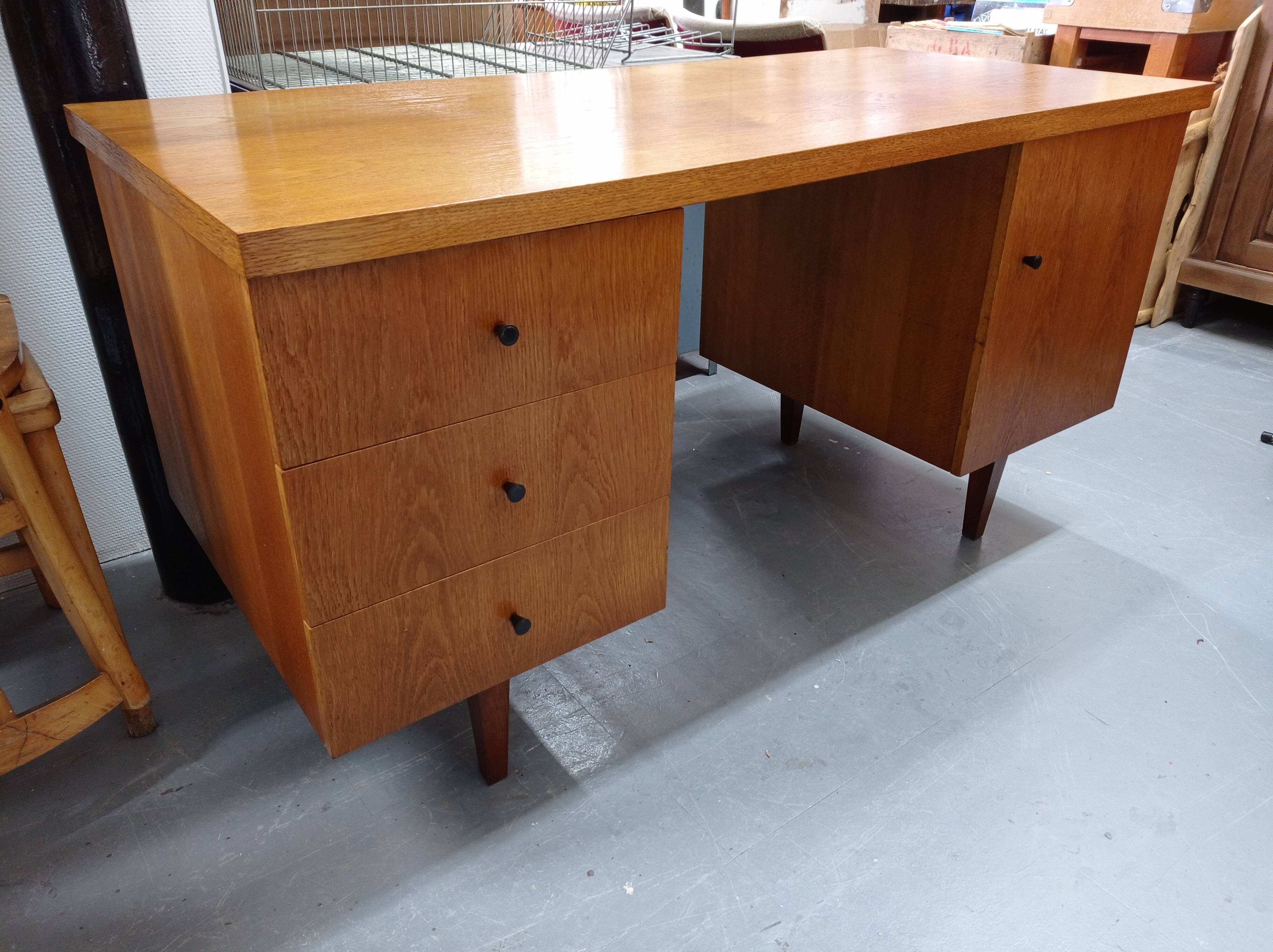70s oak office