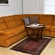 Yellow corduroy modular sofa, 1970s, set of 5