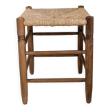 Tabouret mid century rustique