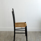 Four chairs made of paper rope