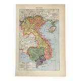 Vintage impression of indo-china history.
