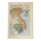 Vintage impression of indo-china history.