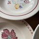 6 vintage ceramic deep plates