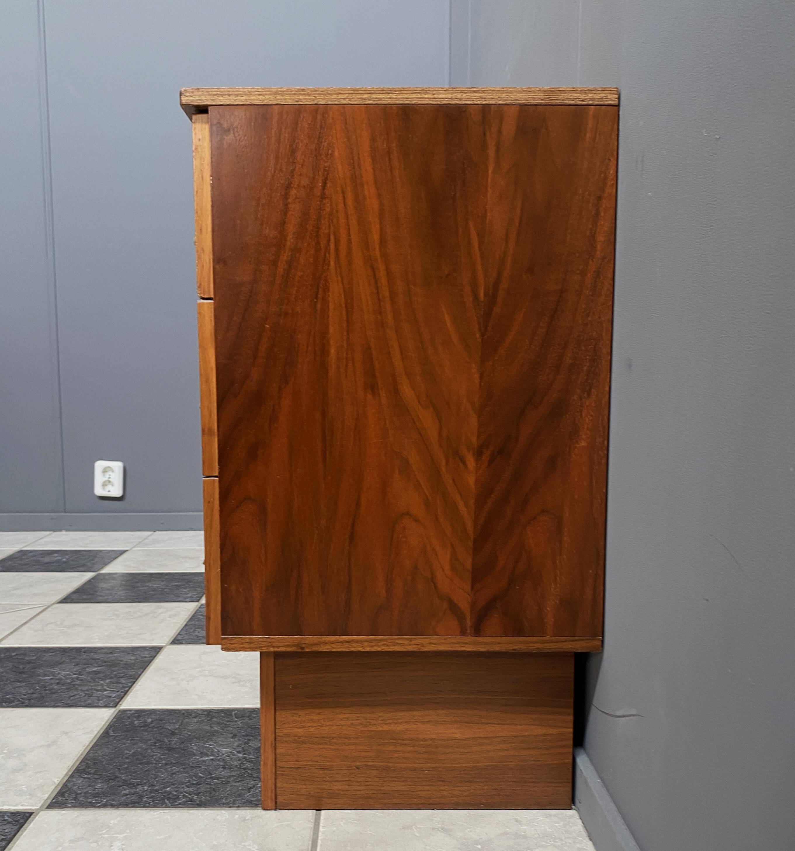 Sideboard brass grips on the drawers 1970s palisander