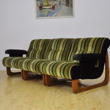 Vintage striped modular sofa, 1970s