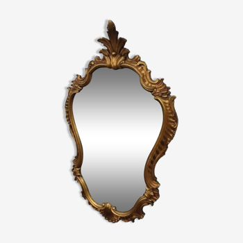 Golden mirror, 83x52 cm
