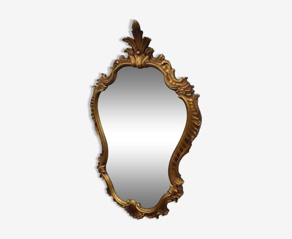 Miroir doré, 83x52 cm