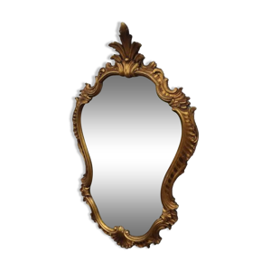 Miroir doré, 83x52 cm