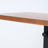 Height adjustable teak side table 1960