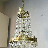 Small basket chandelier hot air balloon