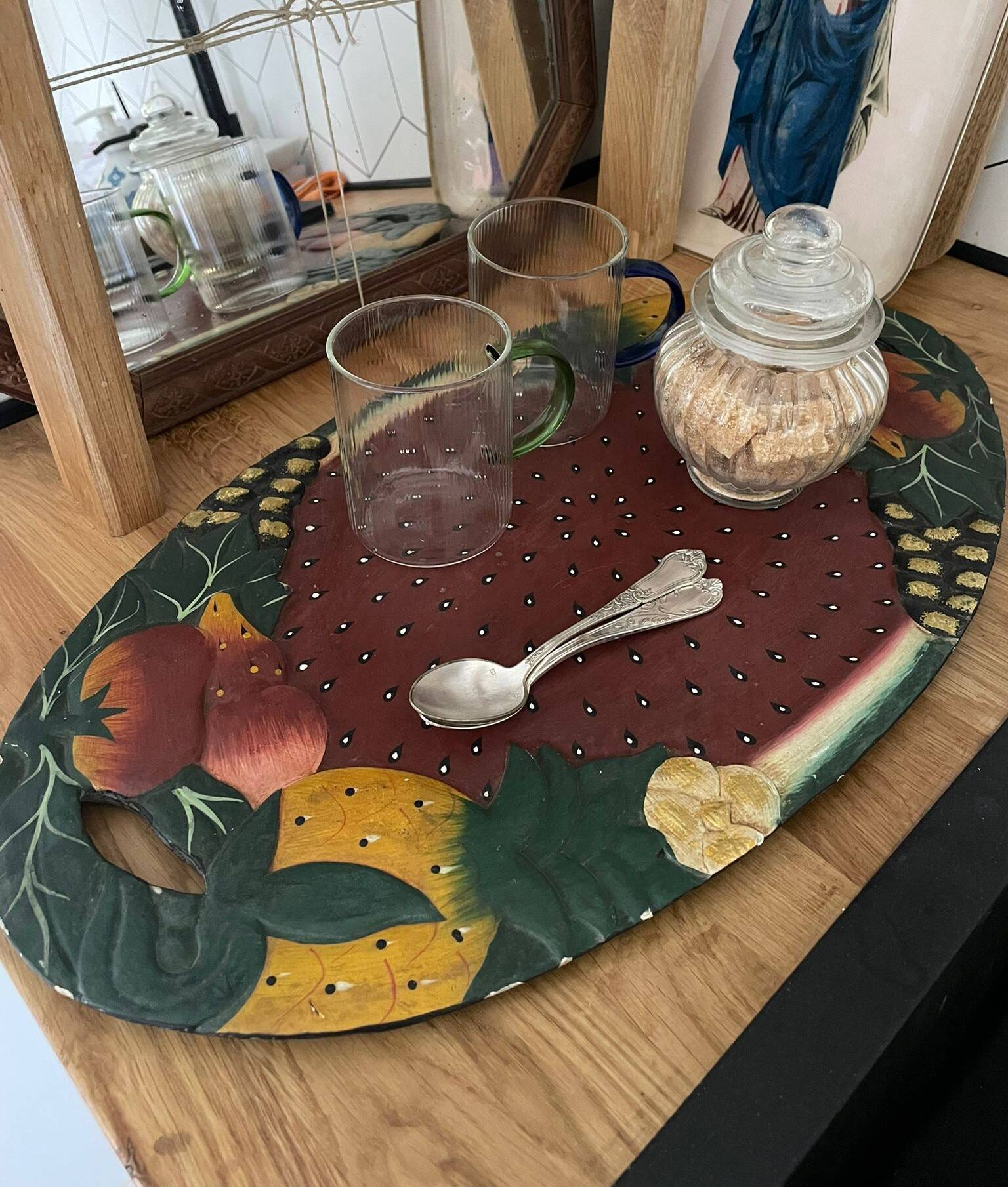 Plateau bois artisanal