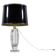Elis Bergh for Kosta Sweden engraved crystal table lamp