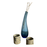 Blue soliflore vase H25 D7