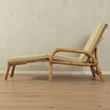 1960s bamboo foldable lounge chair