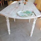 Table ronde avec 2 abattants