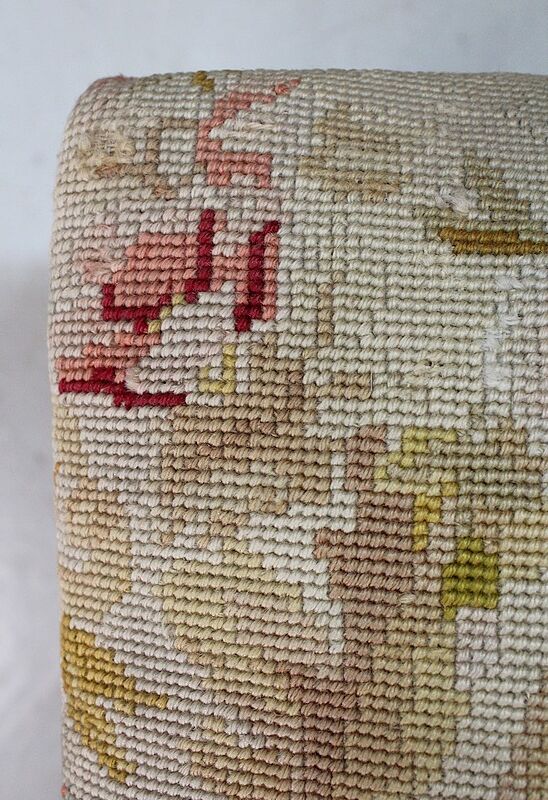 Canvas and wood stool, Louis XIV style - End of XIXth century