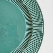 Plat en faïence Royal Boch vert 31 cm