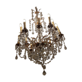 Crystal chandelier 12 lights in Napoleon's time bronge