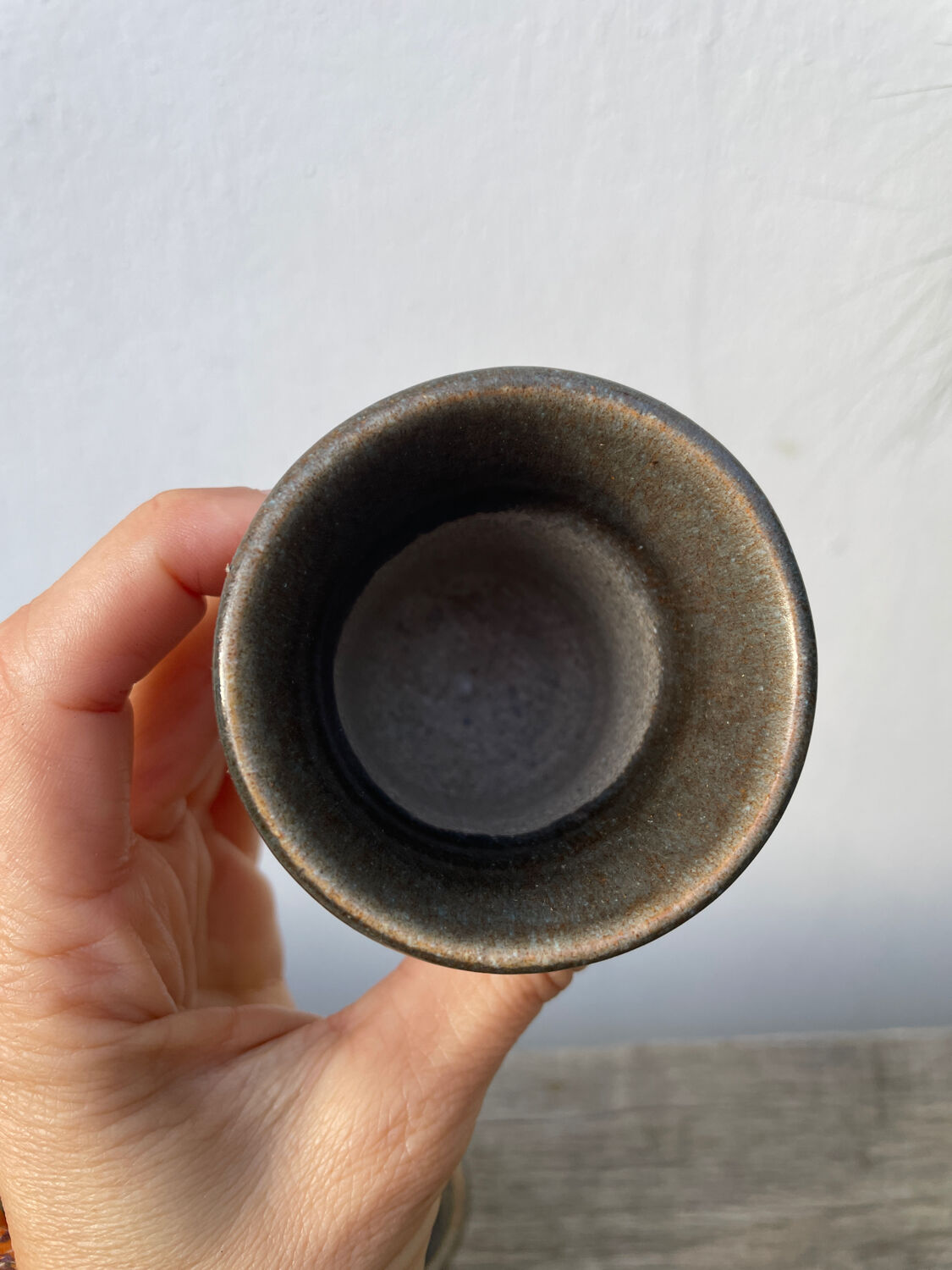 6 tasses à café en terre cuite 