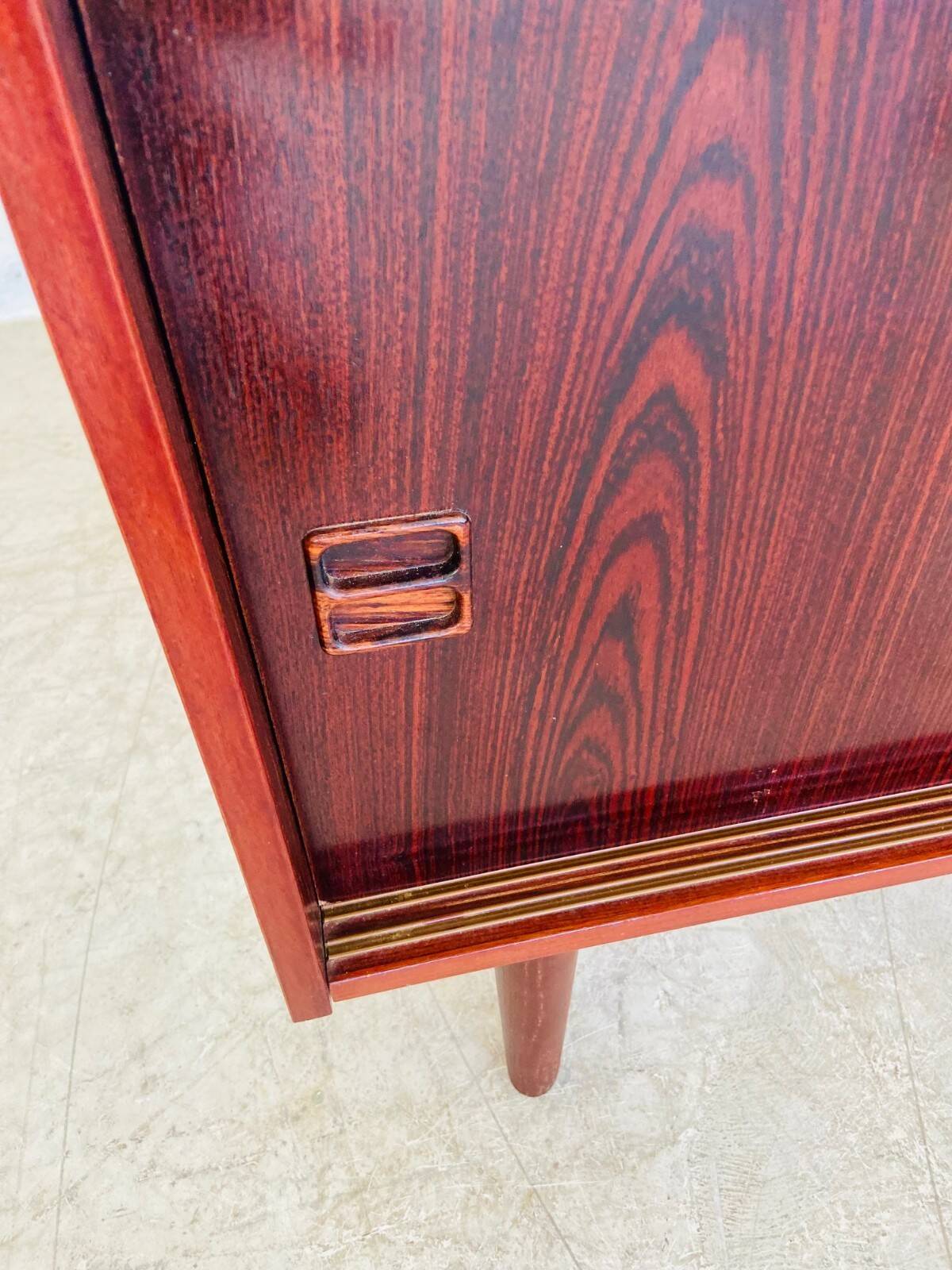 Bibliothèque rétro vintage danoise en palissandre des années 1960