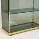 1960's glass and brass library
