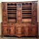 Clockside cabinet from the Louis XV period in walnut and elm, fully carved.