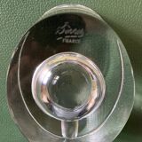 Solid crystal ashtray signed "sevres"