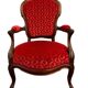 Fauteuil Cabriolet Style Louis XV, circa 1850