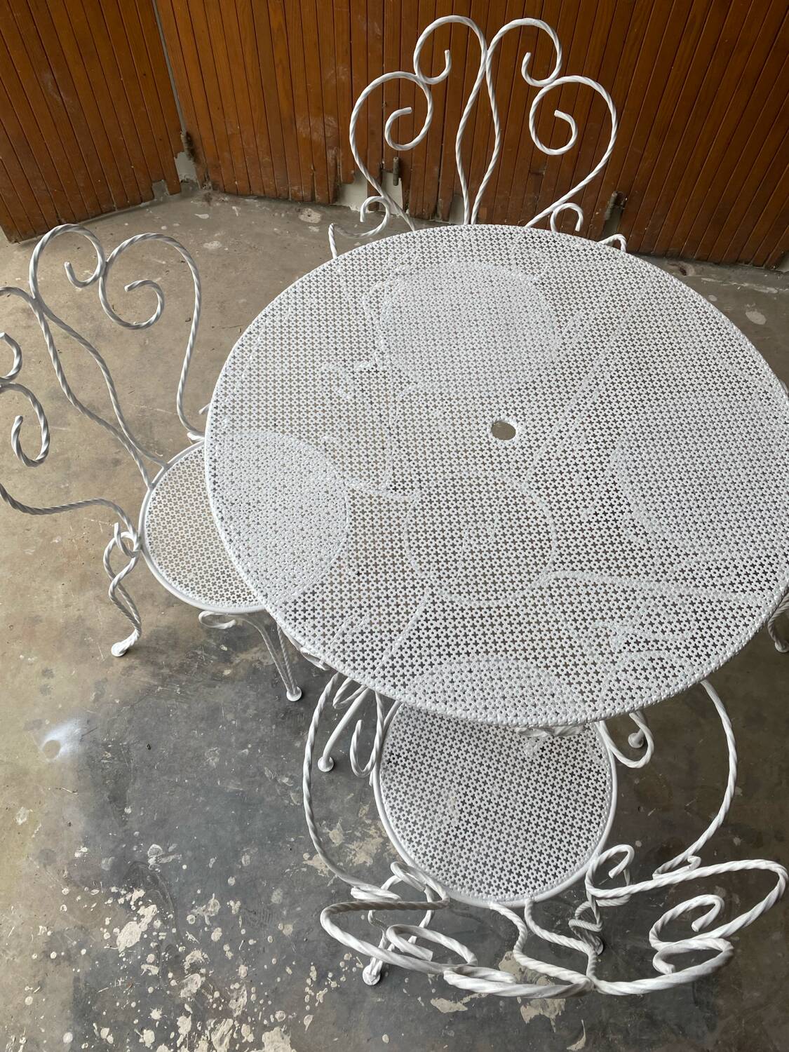 Wrought iron living room